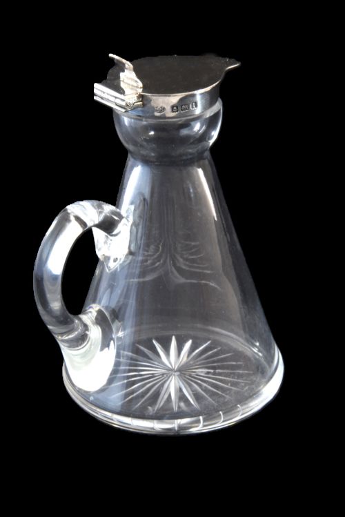 fig 1. Edwardian Silver Mounted Whisky Noggin 1910