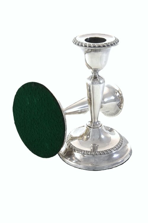 fig 2. Pair of Edwardian Silver Candlesticks 1909