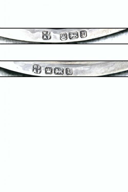 fig 3. Pair of Edwardian Silver Candlesticks 1909