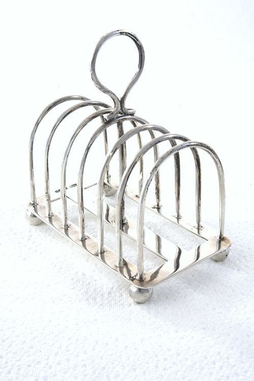 fig 1. Edwardian Silver Toast Rack – Mappin & Webb - 1903