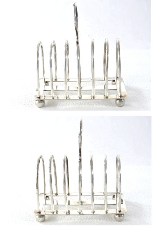 fig 2. Edwardian Silver Toast Rack – Mappin & Webb - 1903