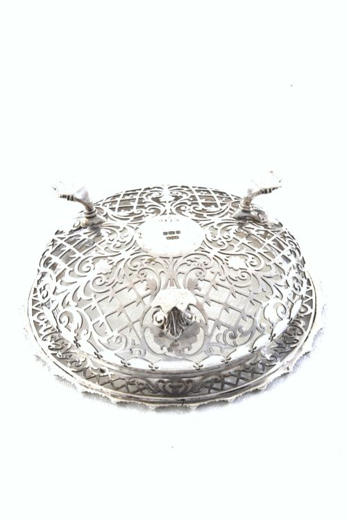 fig 2. Edwardian Silver Pierced Dish 1903
