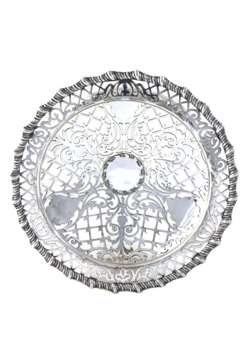 fig 3. Edwardian Silver Pierced Dish 1903