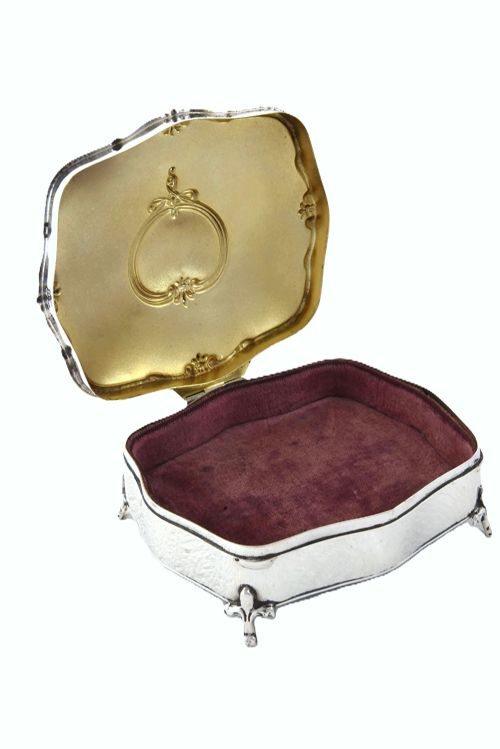 Art Nouveau Silver Trinket Box 1915
