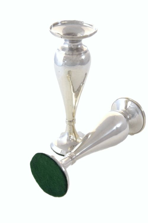 fig 2. Pair of George V Silver Posy Vases 1913