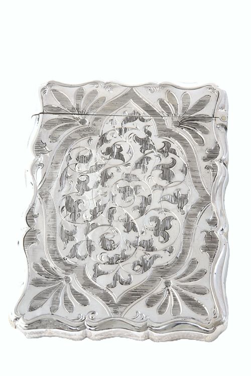 fig 1. Victorian Silver Card Case 1861