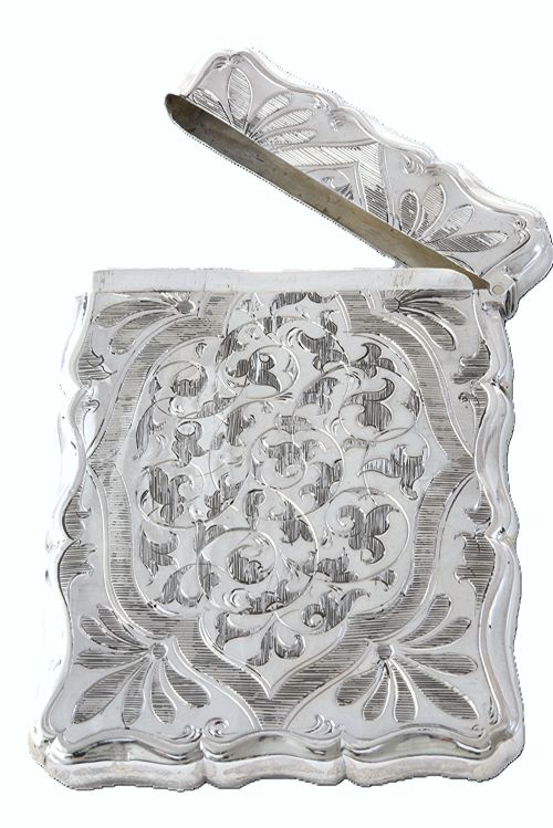 fig 3. Victorian Silver Card Case 1861