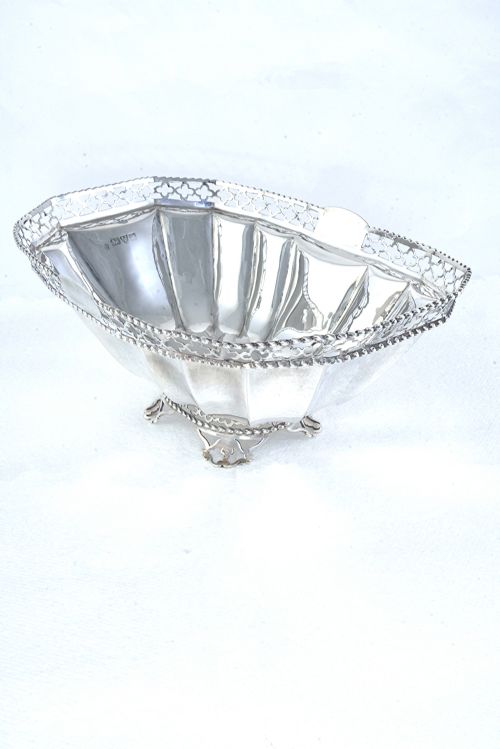fig 1. Edwardian Silver Fruit Bowl 1908