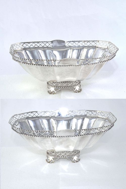 fig 2. Edwardian Silver Fruit Bowl 1908