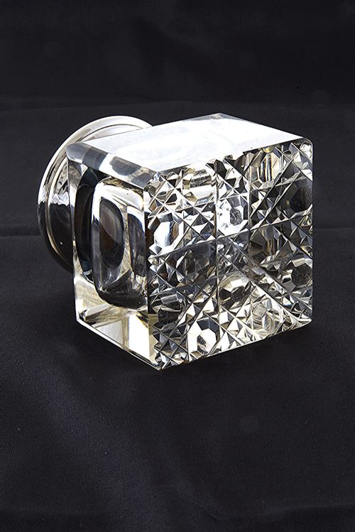 fig 3. George V Silver Mounted Cut Glass Inkwell 1922