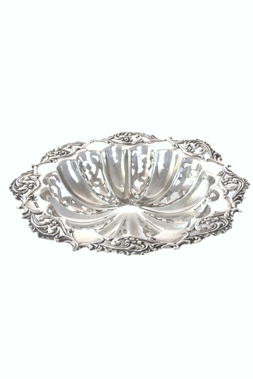 George V Silver Pierced Dish 1930