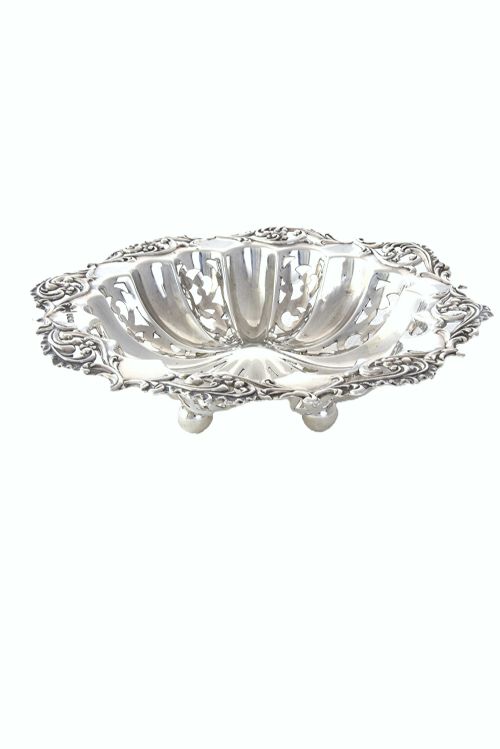 fig 1. George V Silver Pierced Dish 1930