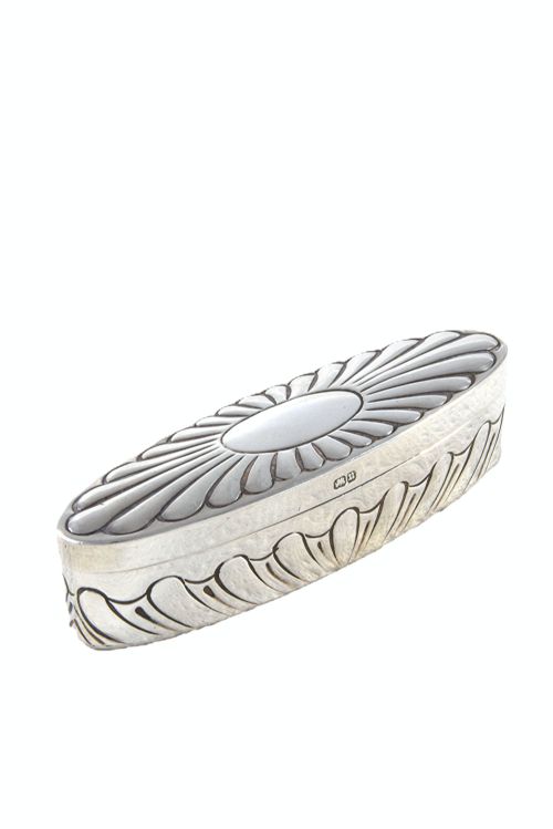 fig 1. Victorian Silver Pill Box 1894