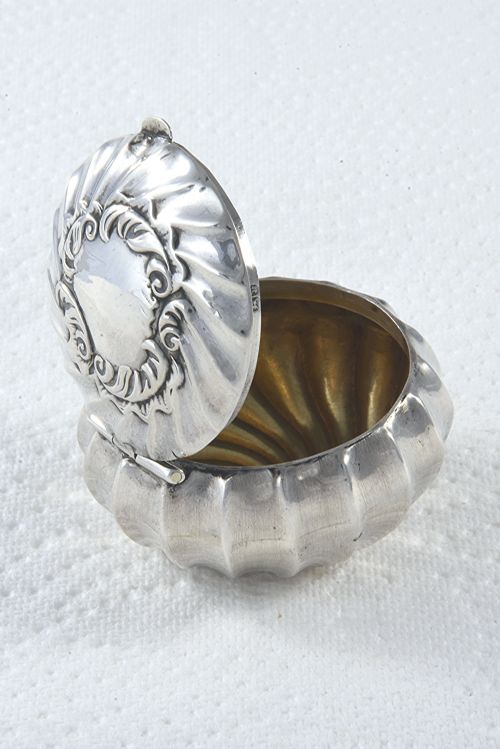 Victorian Silver Pill Box 1894