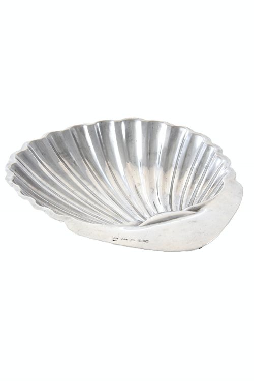fig 1. George V Silver Scallop-Shaped Butter Dish 1912