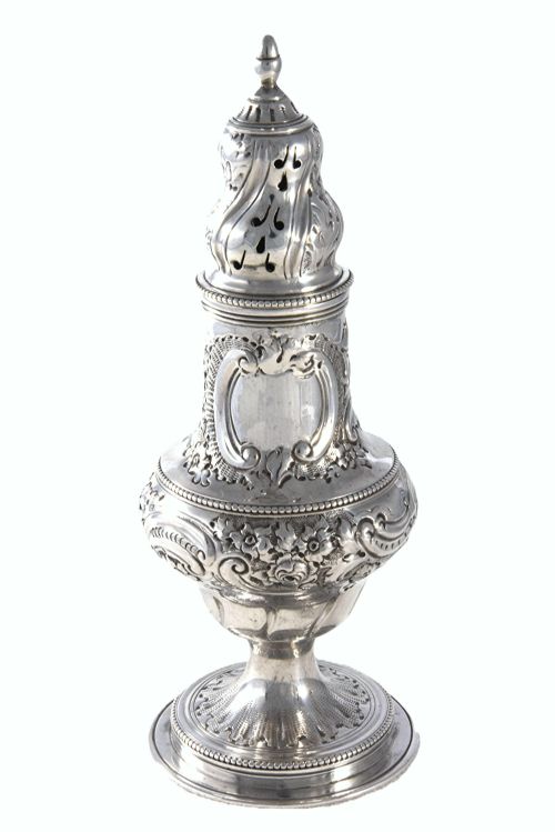 Edwardian Silver Sugar Shaker 1909