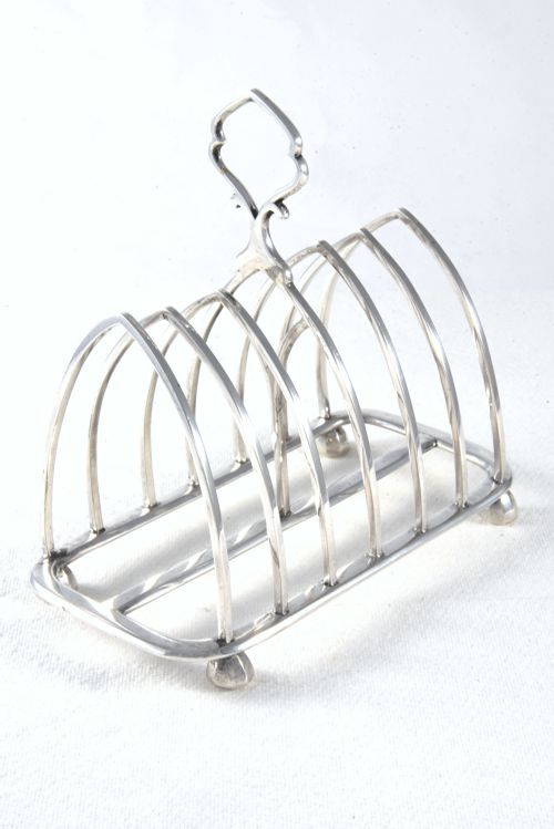 Edwardian Silver Toast Rack (6 Slice) 1908