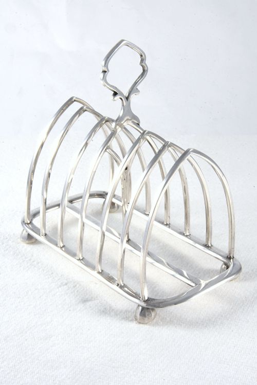 fig 1. Edwardian Silver Toast Rack (6 Slice) 1908