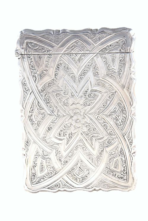 fig 1. Victorian Silver Card Case 1862
