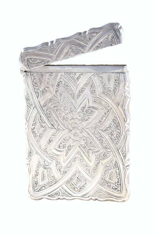 fig 3. Victorian Silver Card Case 1862