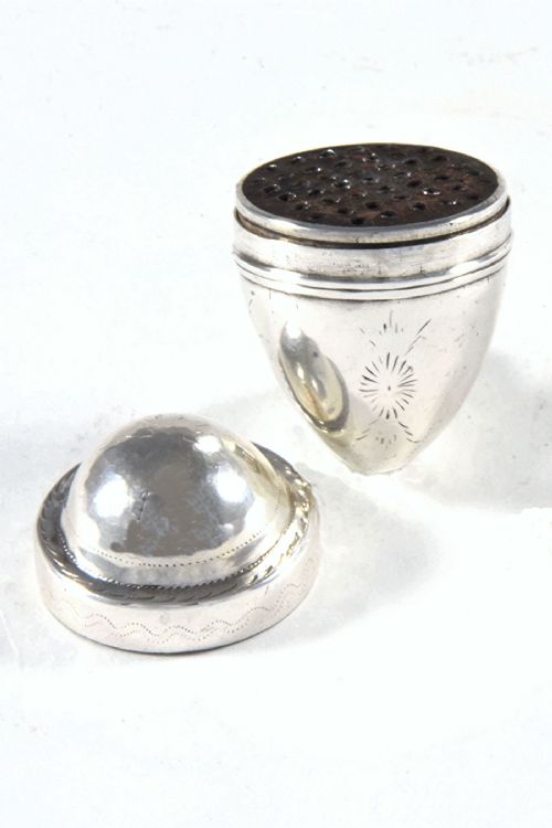 fig 1. George III Silver Nutmeg Grater 1795