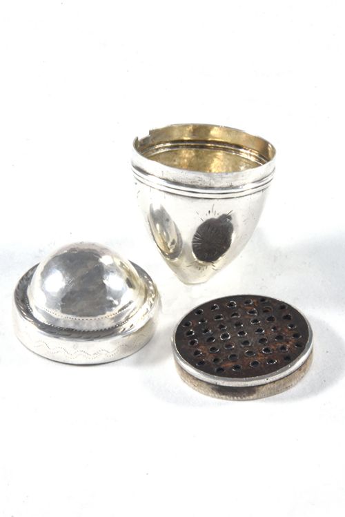 fig 2. George III Silver Nutmeg Grater 1795