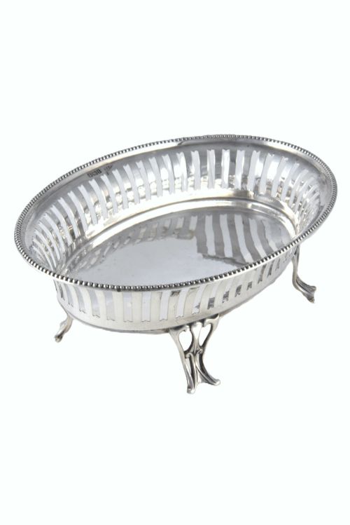 fig 1. Edwardian Silver Basket 1909