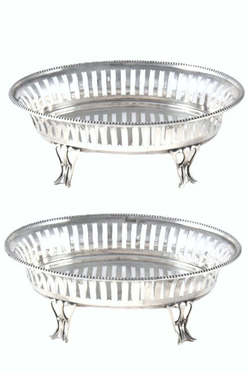 fig 3. Edwardian Silver Basket 1909