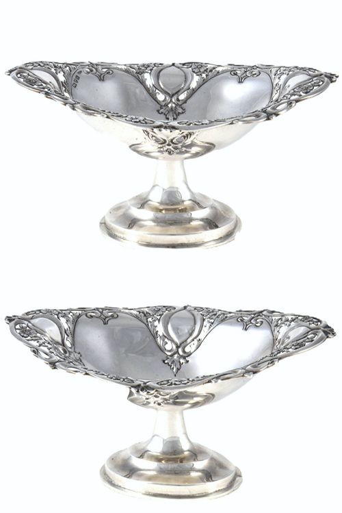fig 3. Edwardian Silver Pedestal Dish – Chester 1906