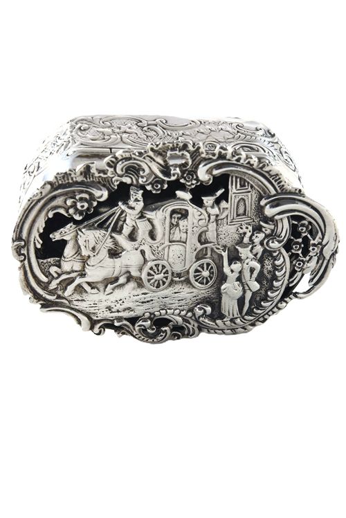 EDWARDIAN SILVER POTPOURRI BOX 1902 - ADDITIONAL PHOTO 1