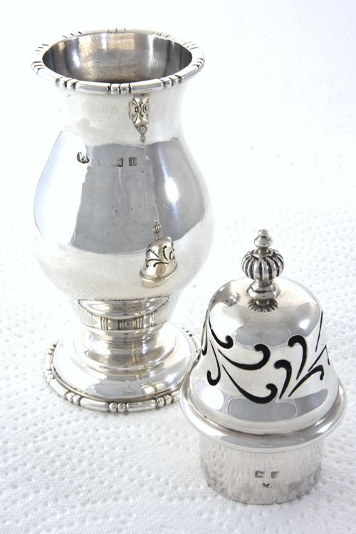 fig 2. Edwardian Silver Sugar Shaker 1905