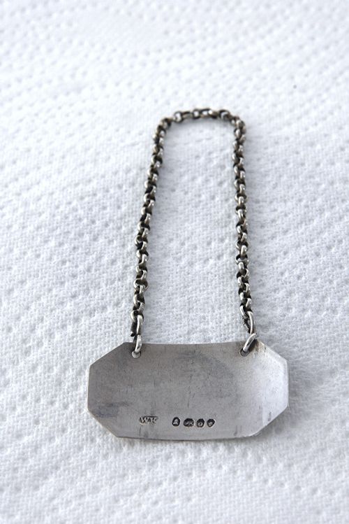 GEORGE III SILVER DECANTER LABEL SHERRY 1809 - ADDITIONAL PHOTO 1