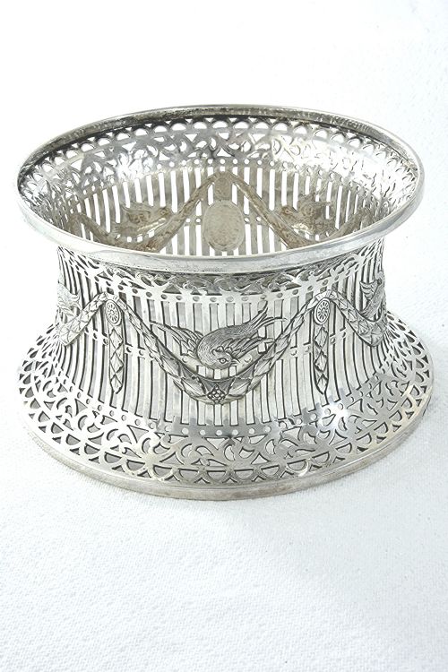 fig 2. Antique Irish Silver Dish / Potato Ring 1916