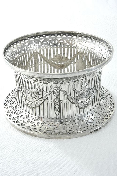 fig 3. Antique Irish Silver Dish / Potato Ring 1916