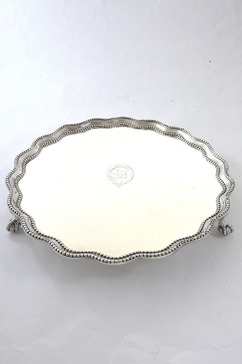 fig 1. Victorian Silver Salver 1870