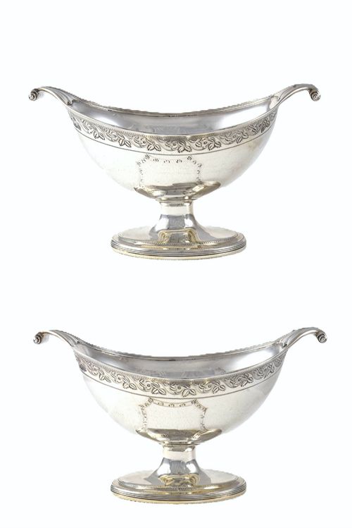 fig 1. William IV Silver Boat Shaped Sugar Bowl 1832