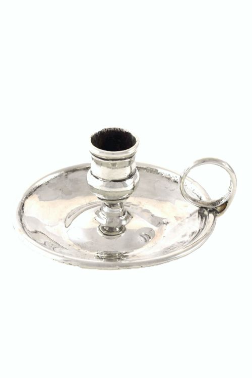 fig 1. Georgian Novelty Silver Chamber Stick 1817