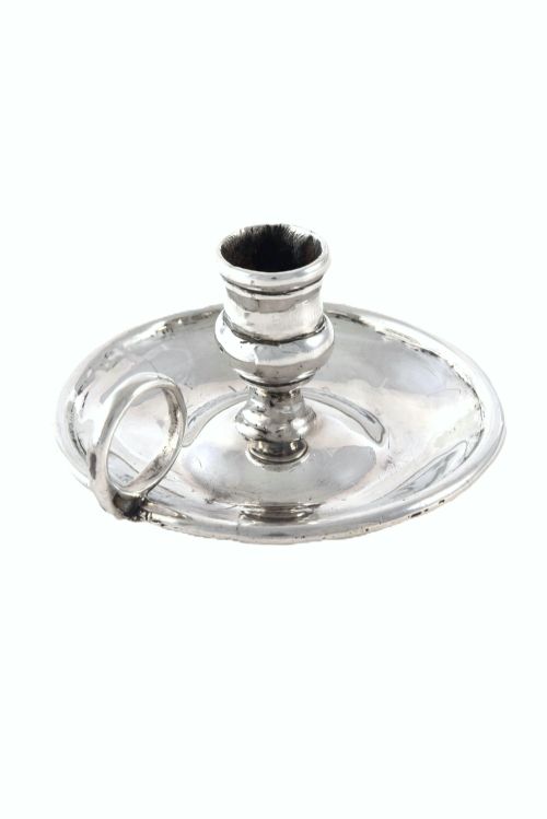 fig 2. Georgian Novelty Silver Chamber Stick 1817