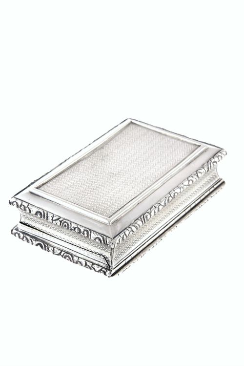 fig 2. Nathaniel Mills William IV Silver Table Snuff Box 1834