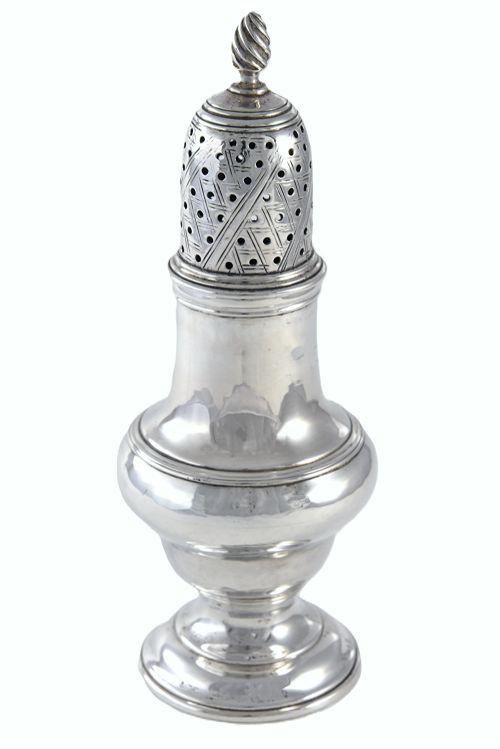 fig 1. Georgian Silver Sugar Shaker 1769