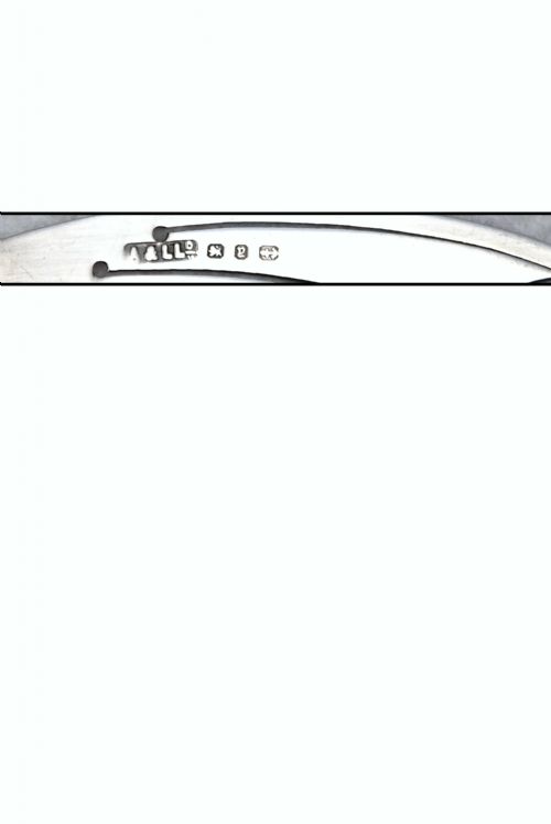 fig 2. Victorian Antique Silver Bookmark – Scimitar -1898