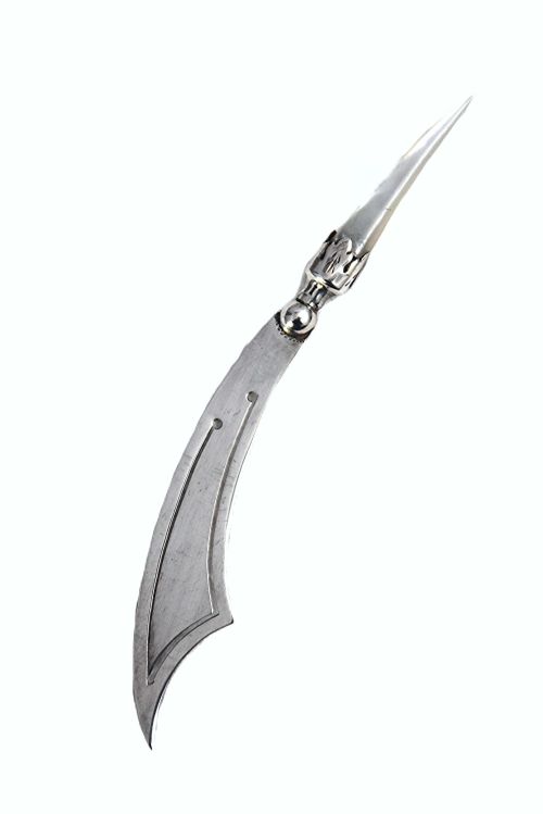 fig 3. Victorian Antique Silver Bookmark – Scimitar -1898