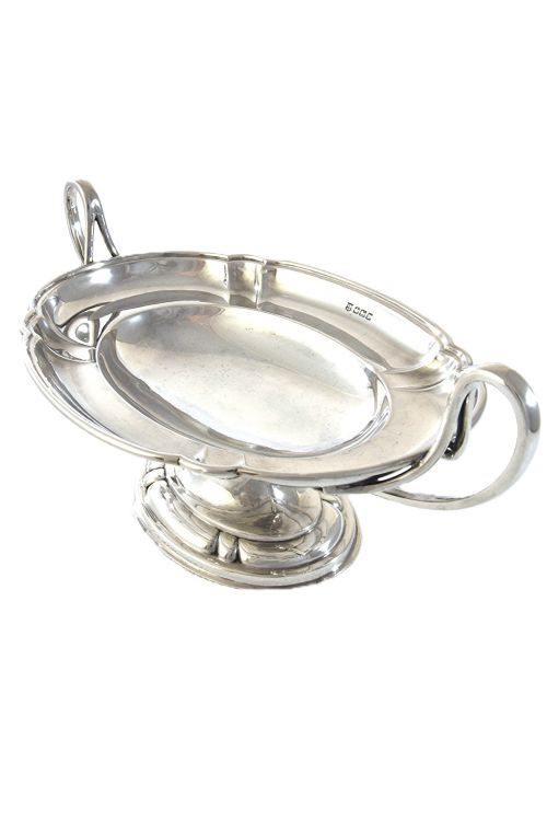 George V Silver Pedestal Dish 1914