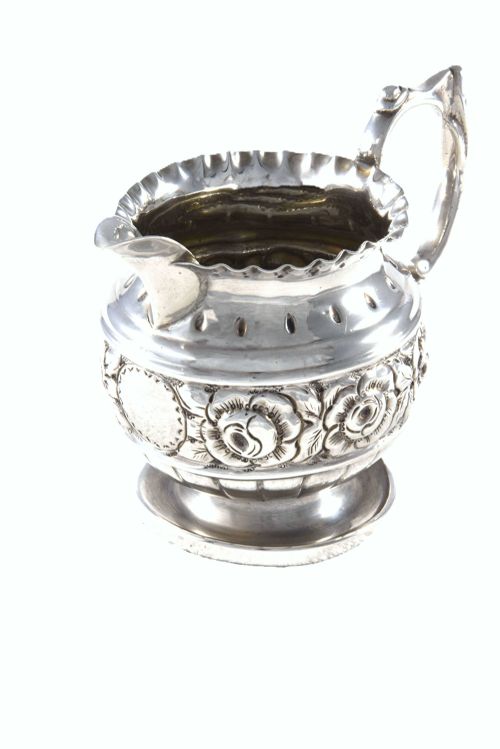 fig 1. Edwardian Silver Cream Jug 1905