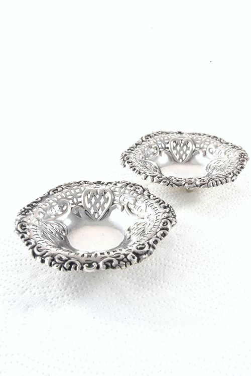 Pair of Victorian Silver Bon-bon Dishes 1897