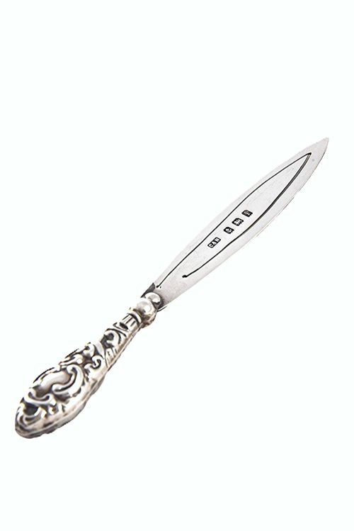fig 1. Edwardian Silver Bookmark 1908