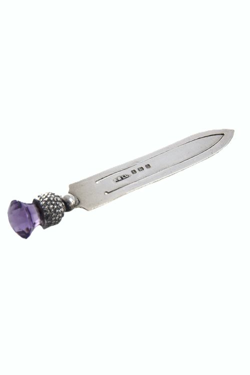 fig 1. Edwardian Silver Thistle Bookmark 1910