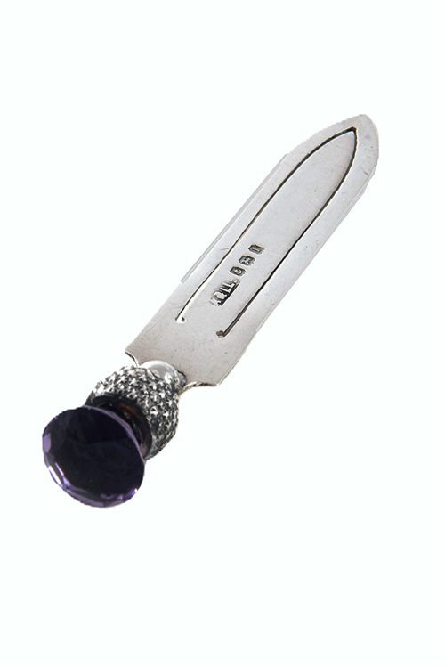 fig 3. Edwardian Silver Thistle Bookmark 1910