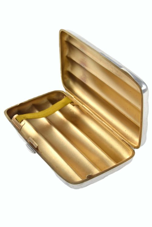 fig 2. Edwardian Silver Cigar Case (4 Cigar) - 1910