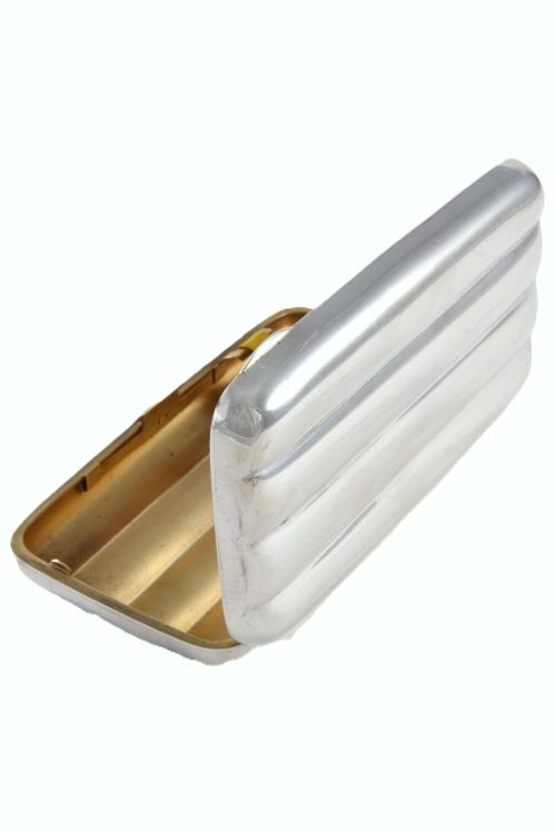 fig 4. Edwardian Silver Cigar Case (4 Cigar) - 1910